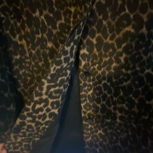 Alfred Sung XL Cheetah/ leopard print warm and velvety lining working pockets